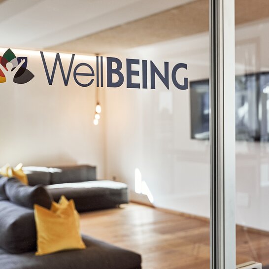 Break room "Well Being" At our headquarters in Italy we have the break room "Well Being".