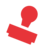 Patentiert Icon Icon Stempel in rot.