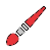 Personalisierung Icon Rotes Pinsel Icon für Personalisierung.
