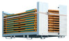 10 klassische  Bierzeltgarnituren im Transportgestell Es befinden sich zehn Bierzeltgarnituren in einem Transportcontainer.