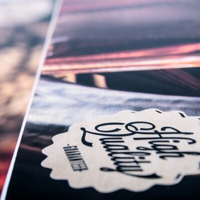 The beer garden table set was printed by digital printing.