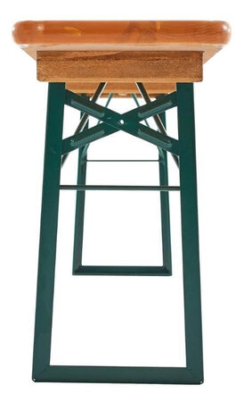 Front view classic beer bench  The  front view of the classic beer bench.