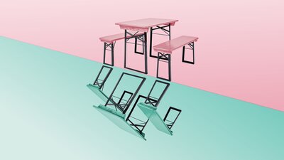 Set da birreria in colori speciali personalizzati.