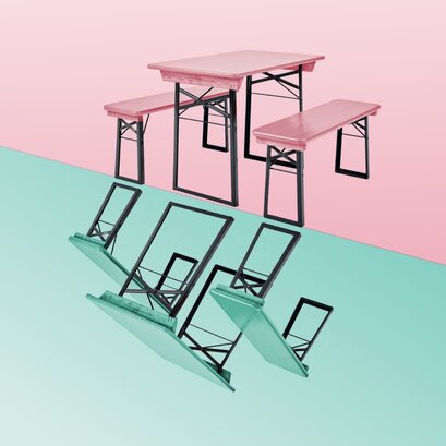 Set da birreria in colori speciali personalizzati.