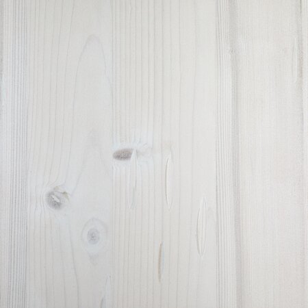 The wooden top of the Riva design set in white.