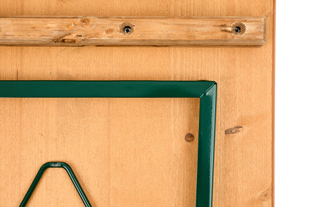 The stable trapezoidal shape of the base contributes to its stability due to the wider support.