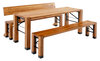 Designgarnitur Lago Die Designgarnitur Lago bestehend aus Tisch, Bank mit Lehne und Bank ohne Lehne.